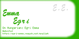 emma egri business card